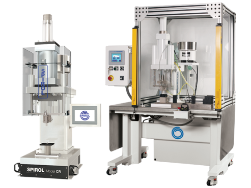 SPIROL standard Model CR <em>(left)</em><br>and enhanced work station<em> (right)</em>