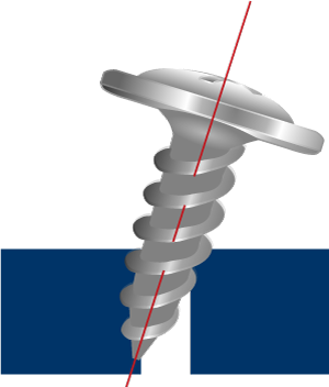 Figure 4: Misaligned screw