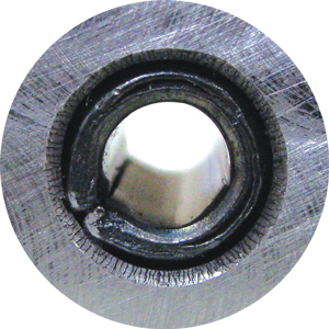 The Slotted Spring Pin cannot flex when the slot is closed